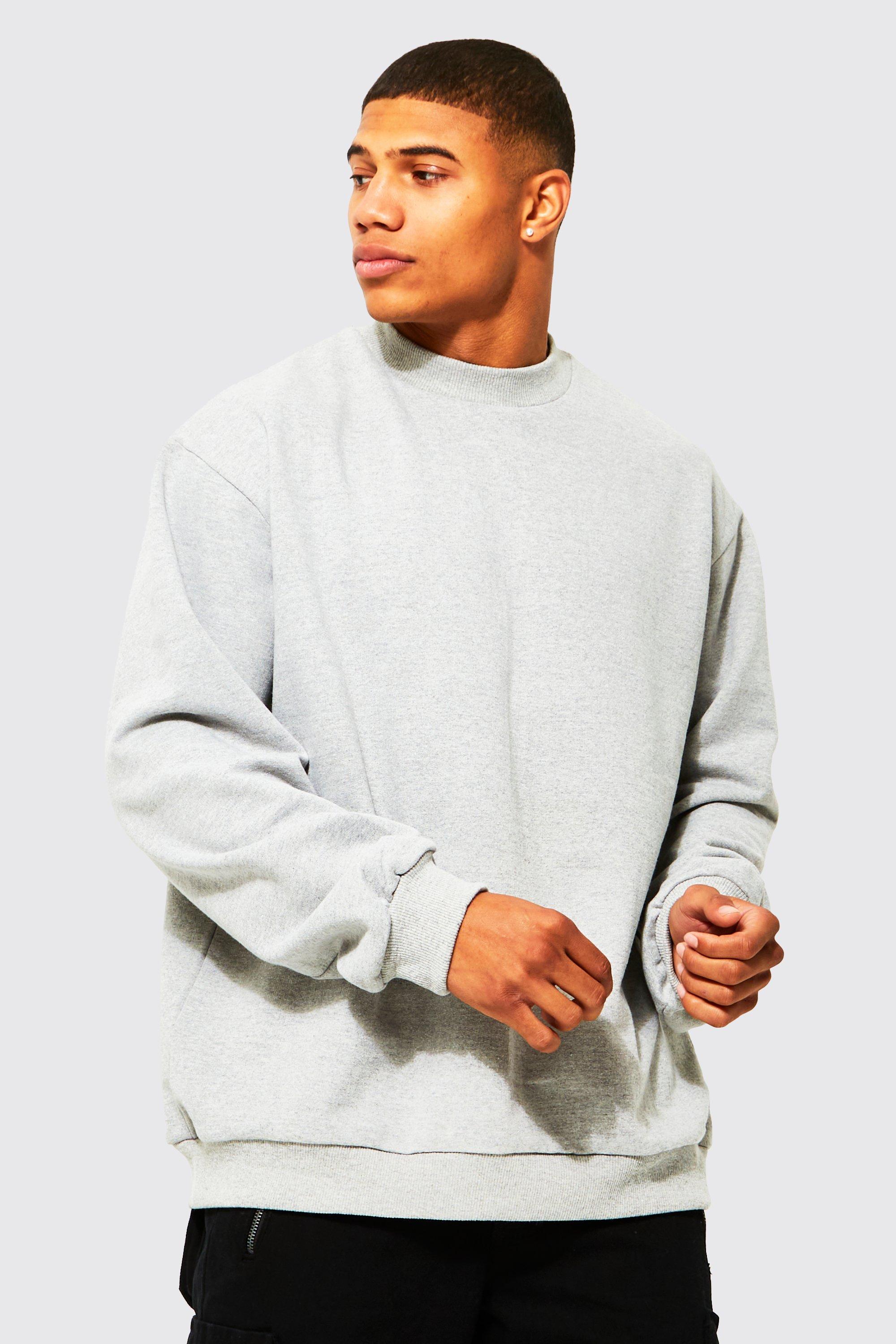 Boohooman discount grey sweatshirt